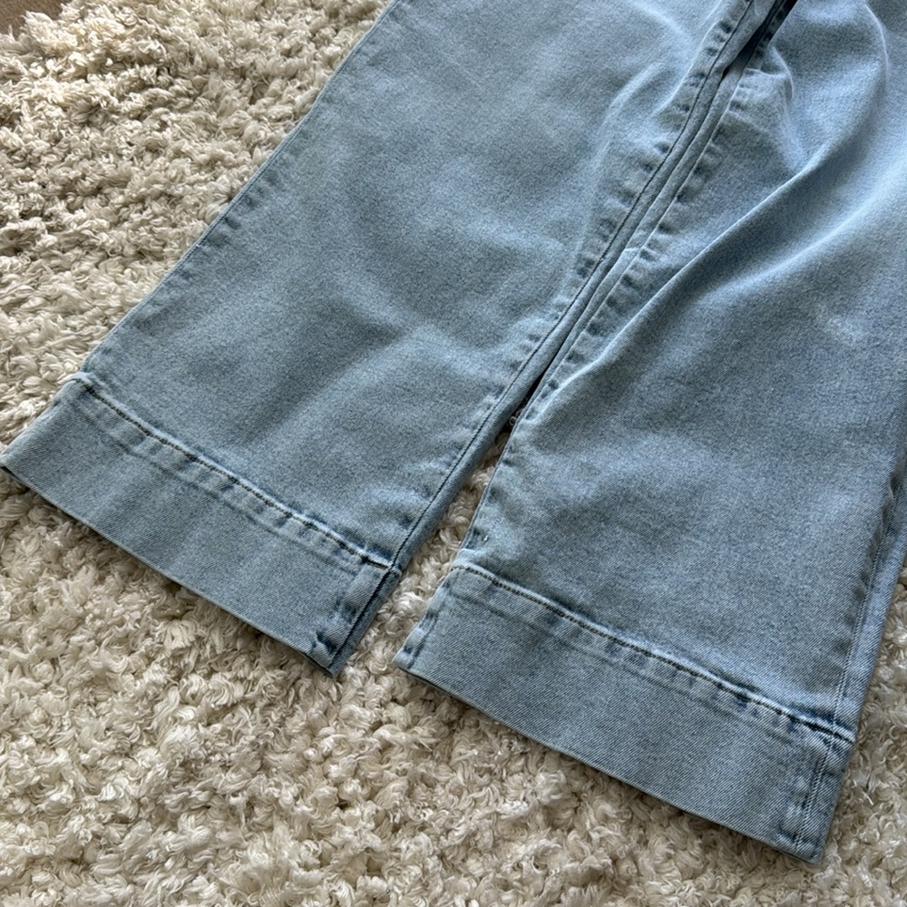 Lola Jeans Colette High Rise Wide Leg Jeans Light Blue 26 BNWT - Picture 7 of 13